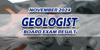 Geologist Board Exam Result November 2024