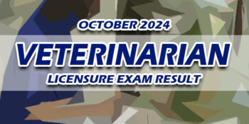 Veterinarian Licensure Exam Result October 2024