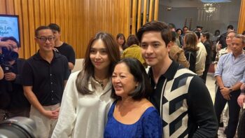 First Lady Liza Marcos, Kathryn Bernardo, Alden Richards