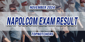 NAPOLCOM Exam Result November 2024 TOPNOTCHERS