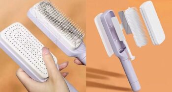 Self-Cleaning Hairbrush