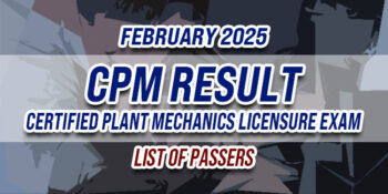 CPM Licensure Exam Result February 2025 LIST OF PASSERS