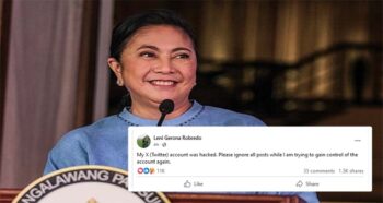 Leni Robredo's X Account Hacked