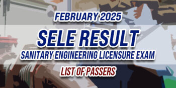 SELE Result February 2025 LIST OF PASSERS