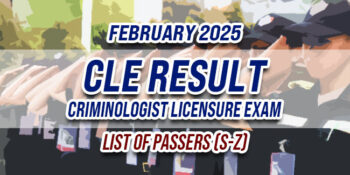 CLE Result February 2025 LIST OF PASSERS (S-Z)