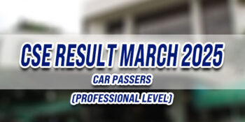 CSE Result March 2025 CAR PASSERS (Professional)