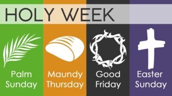 Holy Week 2025 Schedule Events