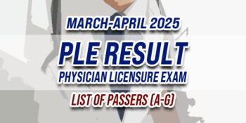 PLE RESULT March-April 2025 LIST OF PASSERS (A-G)