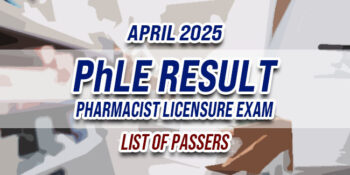 PhLE Result April 2025 LIST OF PASSERS