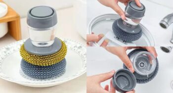 Press-Type Cleaning Brush