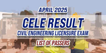 CELE Result April 2025 LIST OF PASSERS