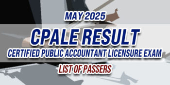CPALE Result May 2025 LIST OF PASSERS