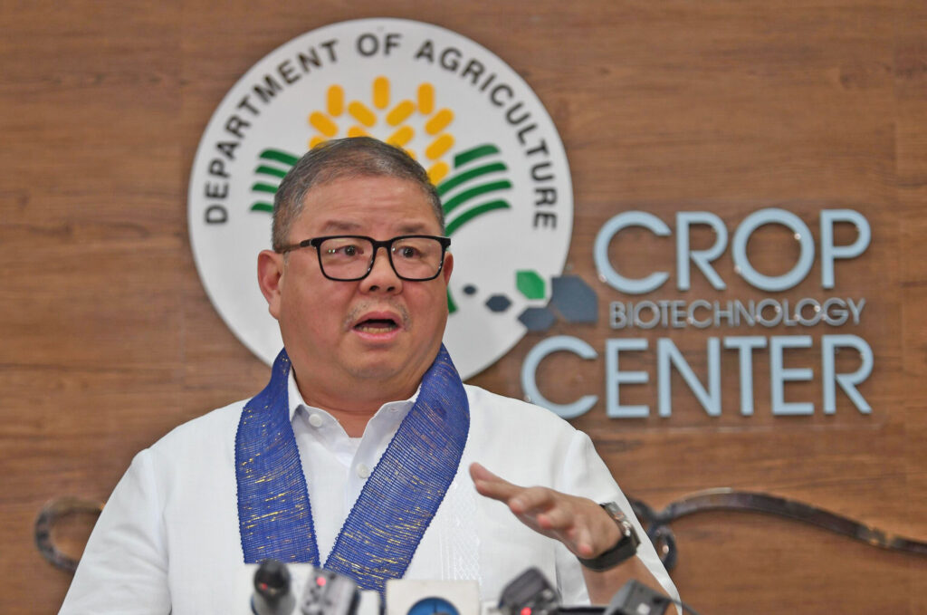 Department of Agriculture Secretary Francisco Tiu Laurel Jr