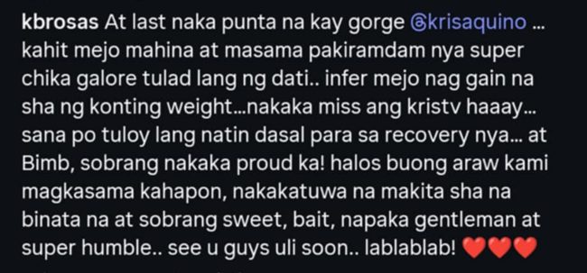 IG comment