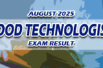 Food Technologist Exam Result August 2025