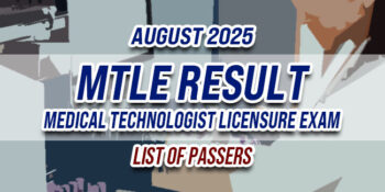 MTLE Result August 2025 LIST OF PASSERS