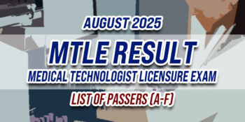 MTLE Result August 2025 LIST OF PASSERS (A-F)