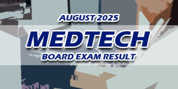 MedTech Board Exam Result August 2025