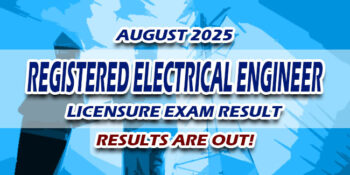 Registered Electrical Engineer Licensure Exam Result August 2025 JUST RELEASED