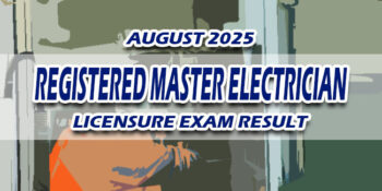 Registered Master Electrician Licensure Exam Result August 2025