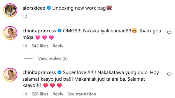 IG comments