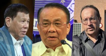 Marcos Jr.'s Executive Sec. Lucas Bersamin, Rodrigo Duterte, Nicholas Kaufman