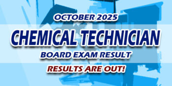 Chemical Technician Board Exam Result October 2025 JUST RELEASED