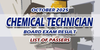 Chemical Technician Board Exam Result October 2025 LIST OF PASSERS