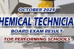 Chemical Technician Board Exam Result October 2025 TOP PERFORMING SCHOOLS