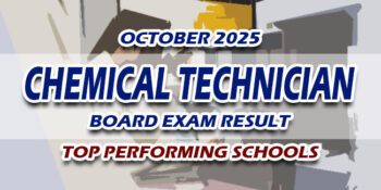 Chemical Technician Board Exam Result October 2025 TOP PERFORMING SCHOOLS