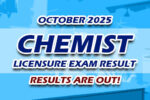 Chemist Licensure Exam Result October 2025 JUST RELEASED