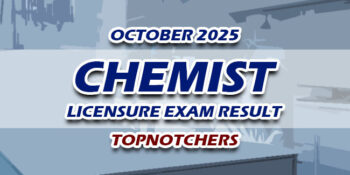Chemist Licensure Exam Result October 2025 TOPNOTCHERS