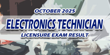 Electronics Technician Licensure Exam Result October 2025