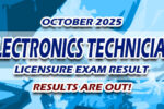Electronics Technician Licensure Exam Result October 2025 JUST RELEASED