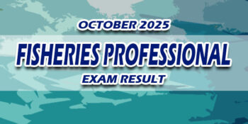 Fisheries Professional Exam Result October 2025