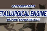 Metallurgical Engineer Board Exam Result October 2025