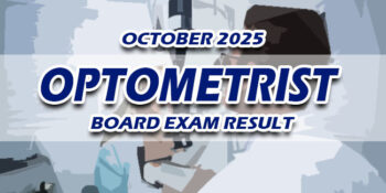 Optometrist Board Exam Result October 2025