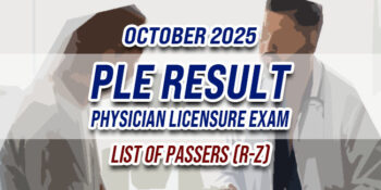 PLE Result October 2025 LIST OF PASSERS (R-Z)