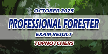 Professional Forester Exam Result October 2025 TOPNOTCHERS