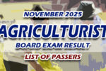 Agriculturist Board Exam Result November 2025 LIST OF PASSERS