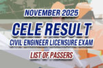 CELE Result November 2025 LIST OF PASSERS
