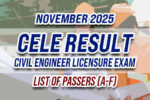 CELE Result November 2025 LIST OF PASSERS (A-F)