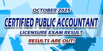 Certified Public Accountant Licensure Exam Result October 2025 JUST RELEASED