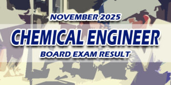 Chemical Engineer Board Exam Result November 2025
