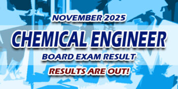 Chemical Engineer Board Exam Result November 2025 JUST RELEASED