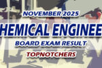 Chemical Engineer Board Exam Result November 2025 TOPNOTCHERS