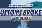 Customs Broker Exam Result November 2025