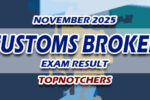 Customs Broker Exam Result November 2025 TOPNOTCHERS