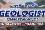 Geologist Board Exam Result November 2025 TOP PERFORMING SCHOOLS