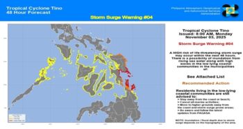 PAGASA Warning Storm Surge